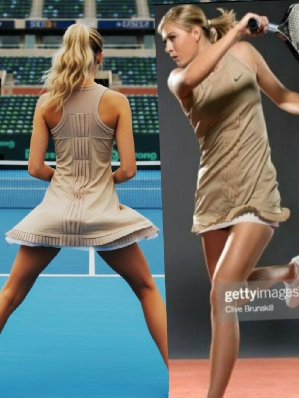 Nwt Nike Maria Sharapova Pleated Tennis Dress w/ BRA skirt S Small
